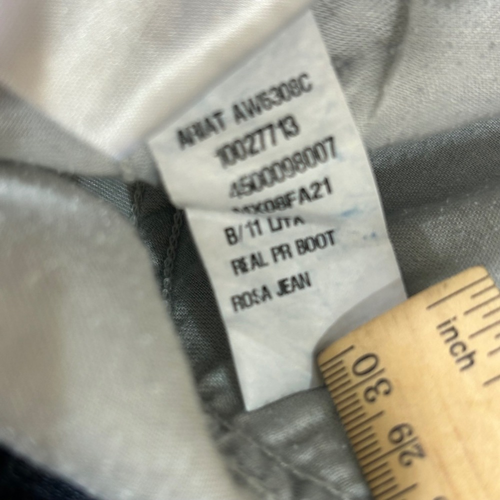 Ariat REAL Denim Rosa Bootcut Jeans Medium Wash Blue Womens 31R AW6308C - Picture 12 of 12